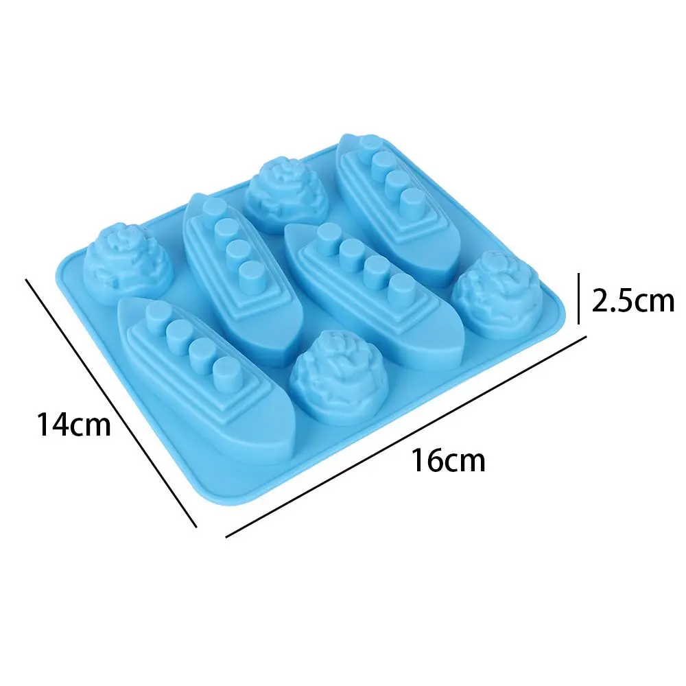 Pudding Manufacturing Drinks Cake Mould Summer Ice Cream Makers Party Titanic Shaped Ice Cube Trays Silicone Mold for Kitchen