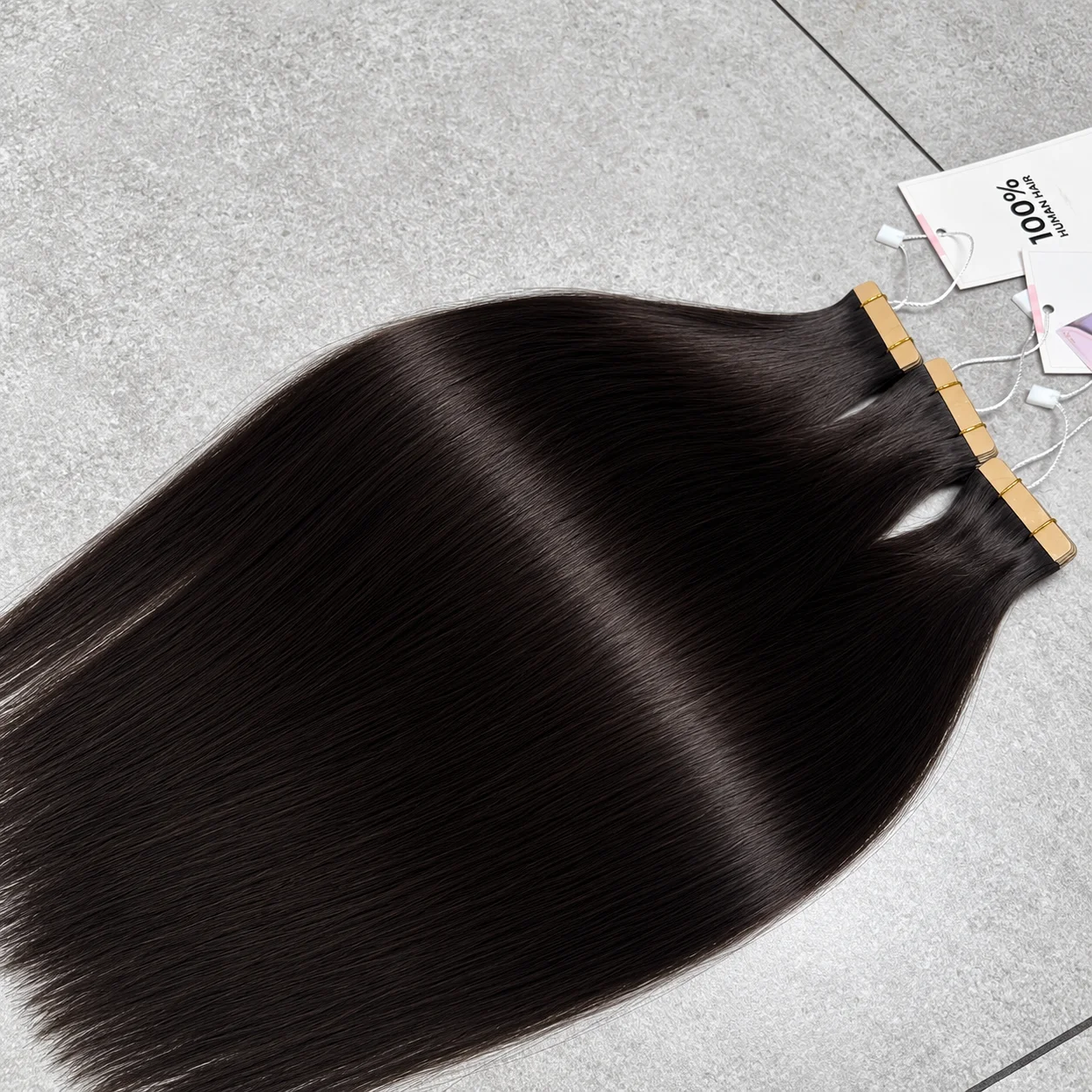 Tape in Hair Extensions Vietnamese Human Hair 20 Inch 21pcs #2 Dark Brown 50g Vietnamese 100% Human Hair Strong Hold Long-lasting Seamless Invisible Daily Wear