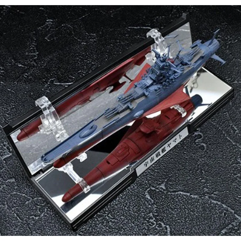 반다이 오리지널 키칸 타이젠 우주 전함 야마토 165mm 애니메이션 액션 피규어 소년을위한 장난감 크리스마스 선물 소장 모델