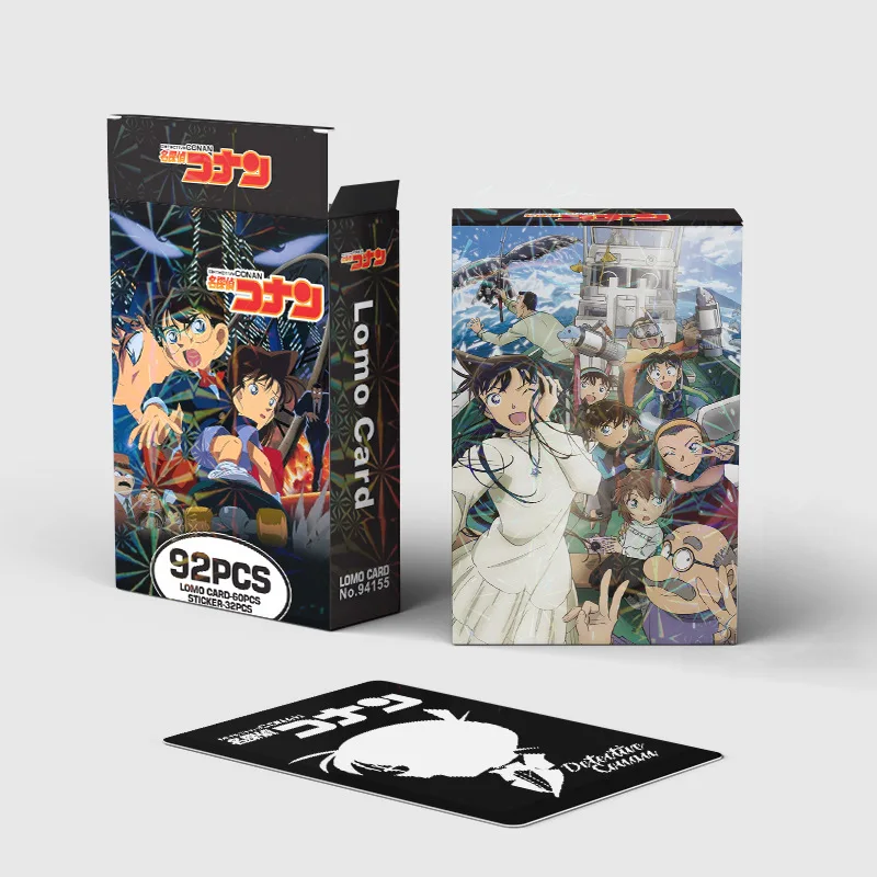 

Conan Card boy Birthday Party Gift Toy detective Games With Postcards Message Photo Gift Fan Collection Boy lomo card