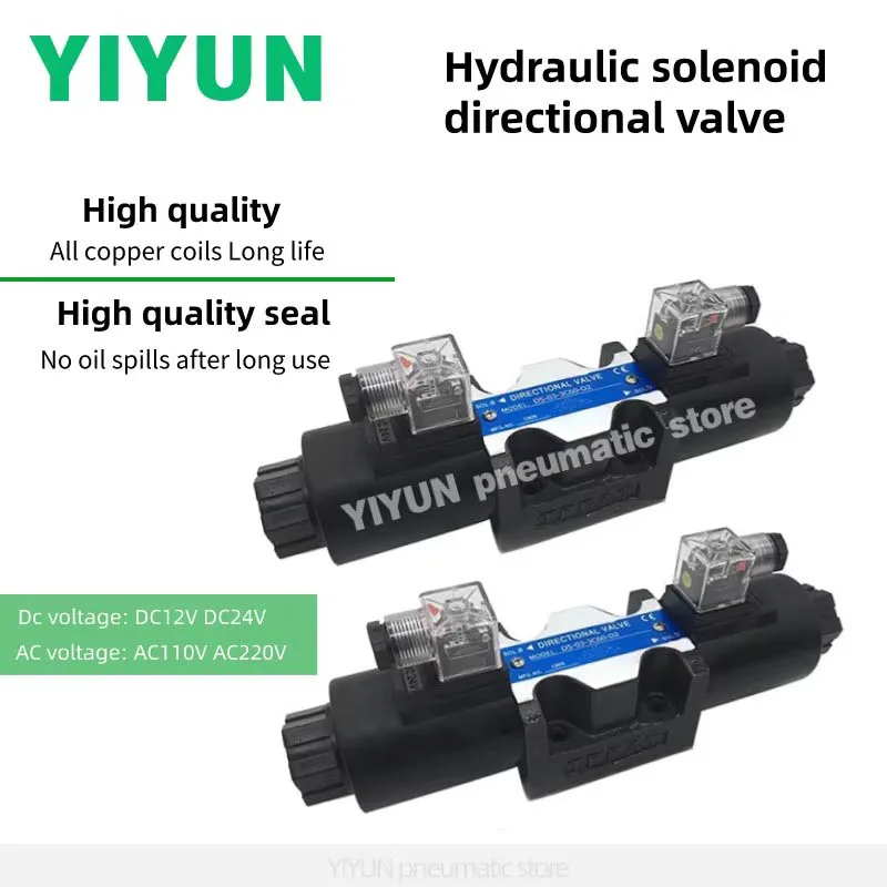 

D5-02-3C2 3C3 3C4 3C6 3C10 3C60 2B2 2D2 D5-03-2B2 3C2 3C3 3C4 3 3C12 2D2 YIYUN Hydraulic solenoid directional valve DSG series