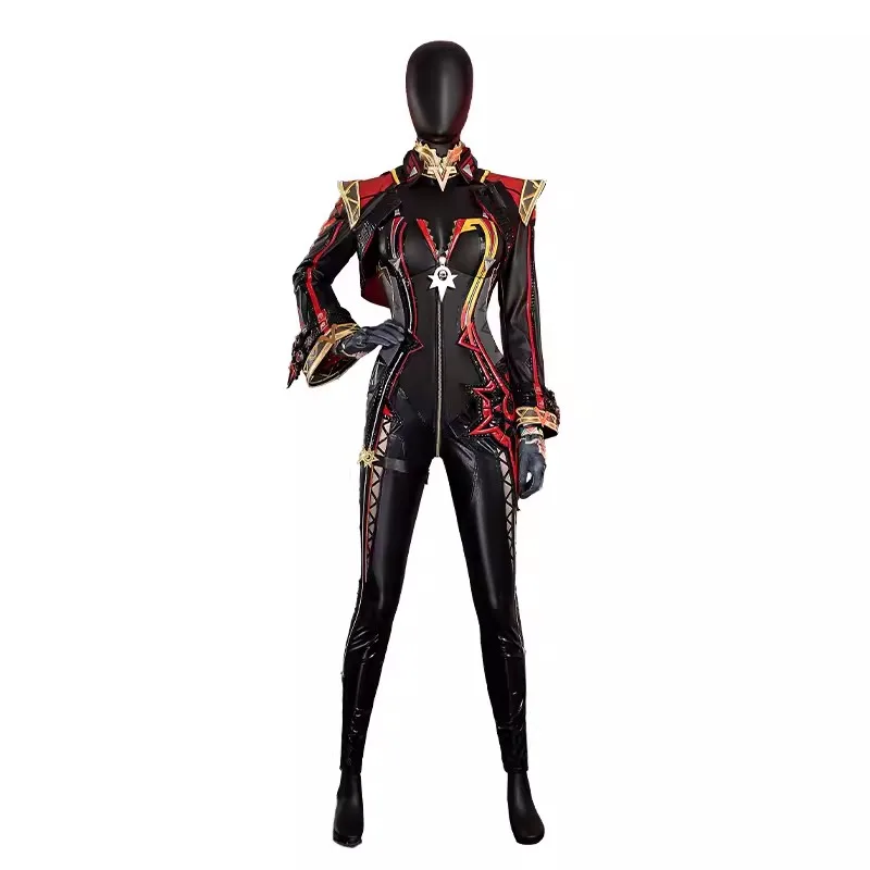 COS-HoHo Genshin Impact Mavuika Pyro Archon Spel Pak Sexy Uniform Cosplay Kostuum Halloween Party Rollenspel Outfit Vrouwen XS-XXL