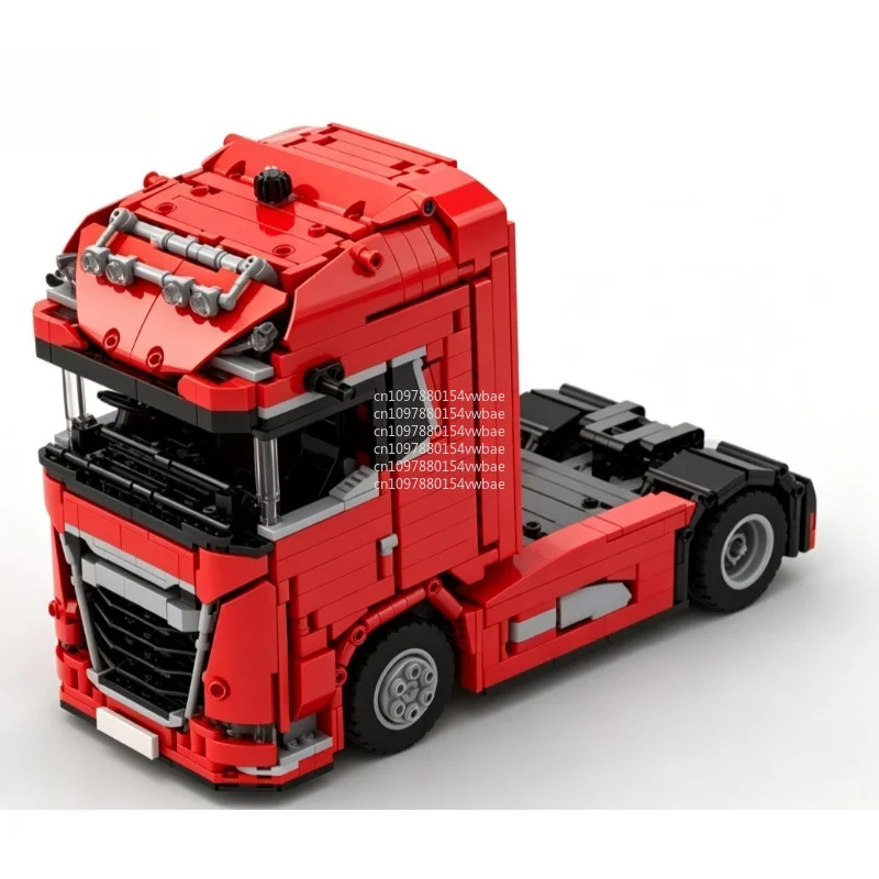 NEW 1288PCS MOC 178876  2021 DAF XG 4x2 Tractor Truck Model Heavy Semi Truck Building Blocks Assembly Toy Gift view 6