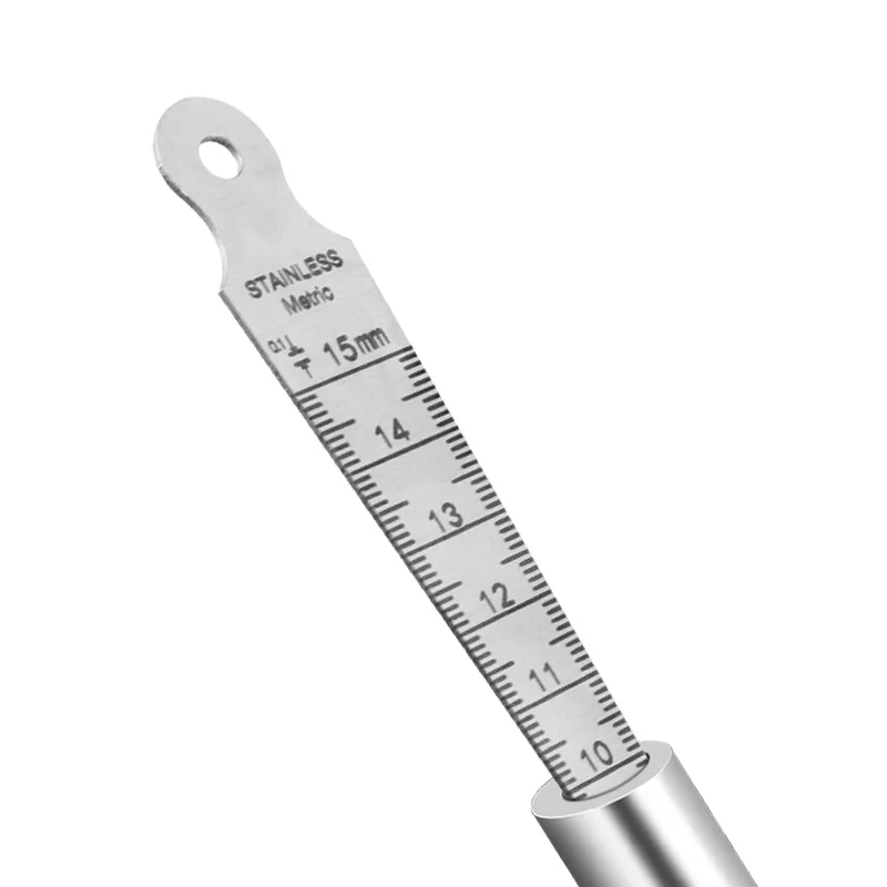 Wedge Taper Ruler Stainless Steel Welding Taper Feeler Gauge Depth Ruler Hole Inspection For Measurement Tool