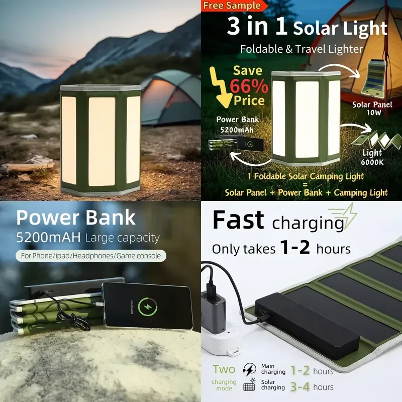 Ultra Lightweight Foldable LED Tent Light Torch for Outdoor Travel Camping Fishing & Hunting for Garden Use