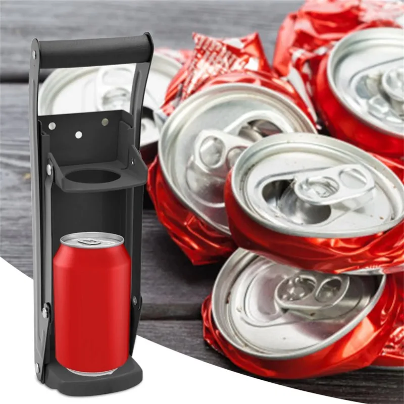 16OZ 500ML Can Press Bottle Crusher Metal Can Crushers Heavy Duty Bottle Opener Smasher Kitchen Tools For Soda Beer Cans Bottles