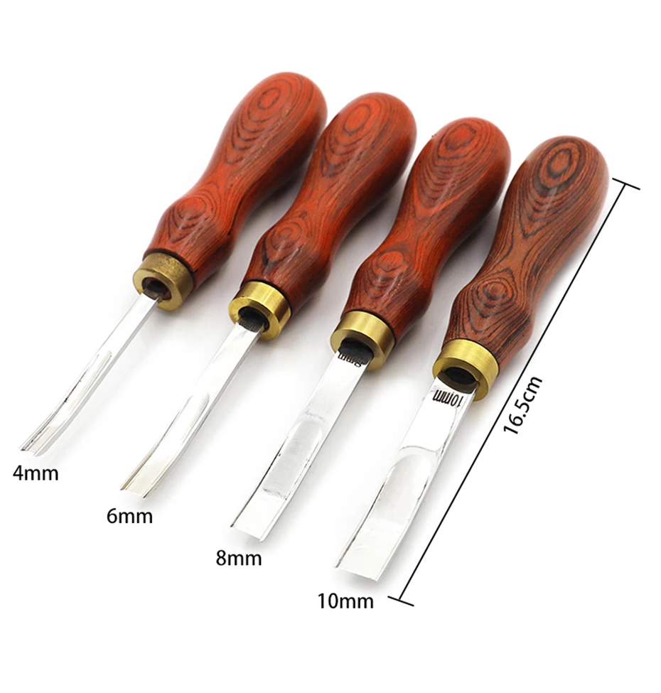 Qjh Leder kantens ch neider Leder Bastel kante/verdünntes Werkzeug, DIY Skiving Abschrägung messer Schneidwerk zeuge mit Holzgriff schneider – Detail 11