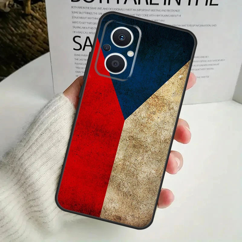 Czech Republic Czech Flag For OPPO Reno 11 F 10 Pro 4Z 5Z 8T 4 5 6 7 8 Lite OPPO Find X3 X6 Pro X2 Neo X5 Lite Case