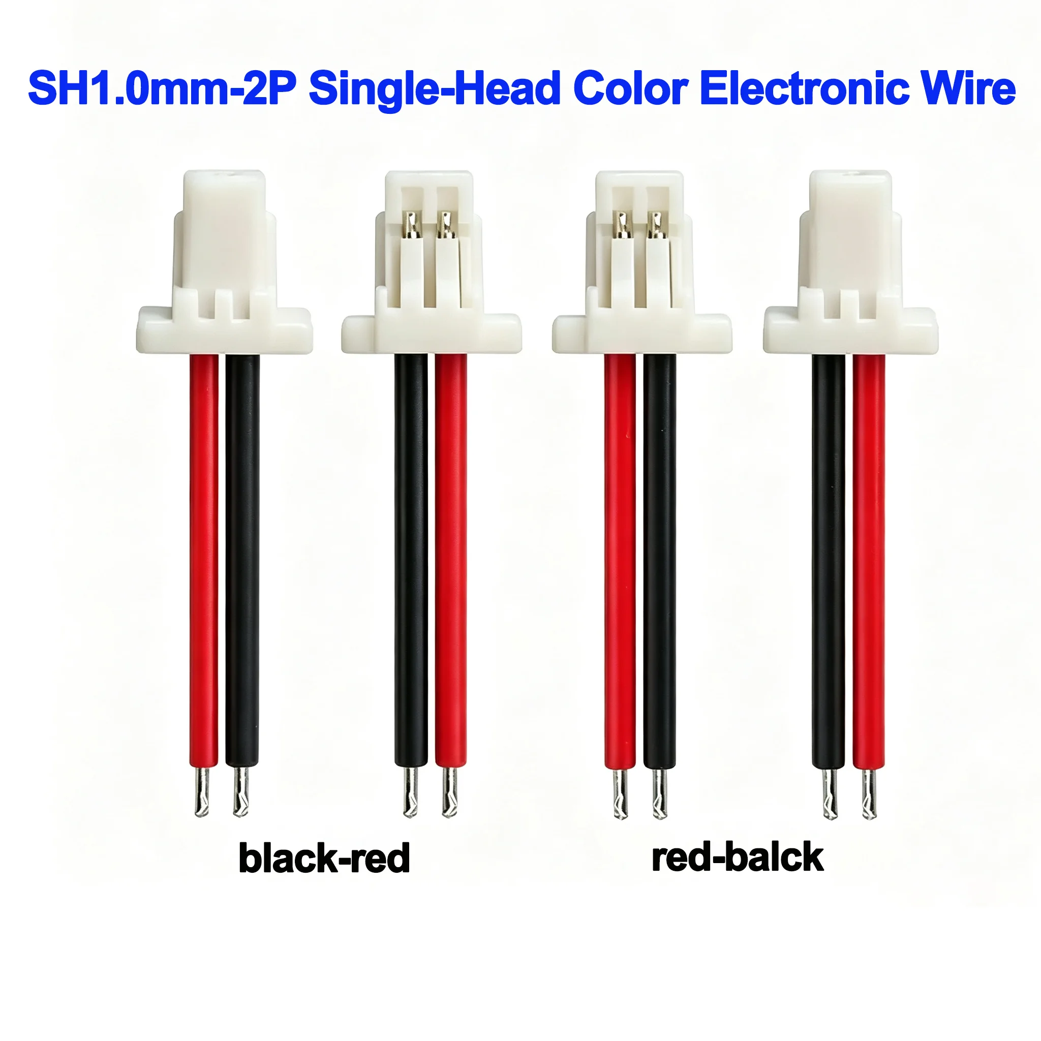 SH 1.0mm Single- and Double-Ended Electronic Wire Terminal Connectors 2P, 3P, 4P, 5P, 6P, 7P, 8P, 9P, 10P, 11P, 12P 100MM, 200mm