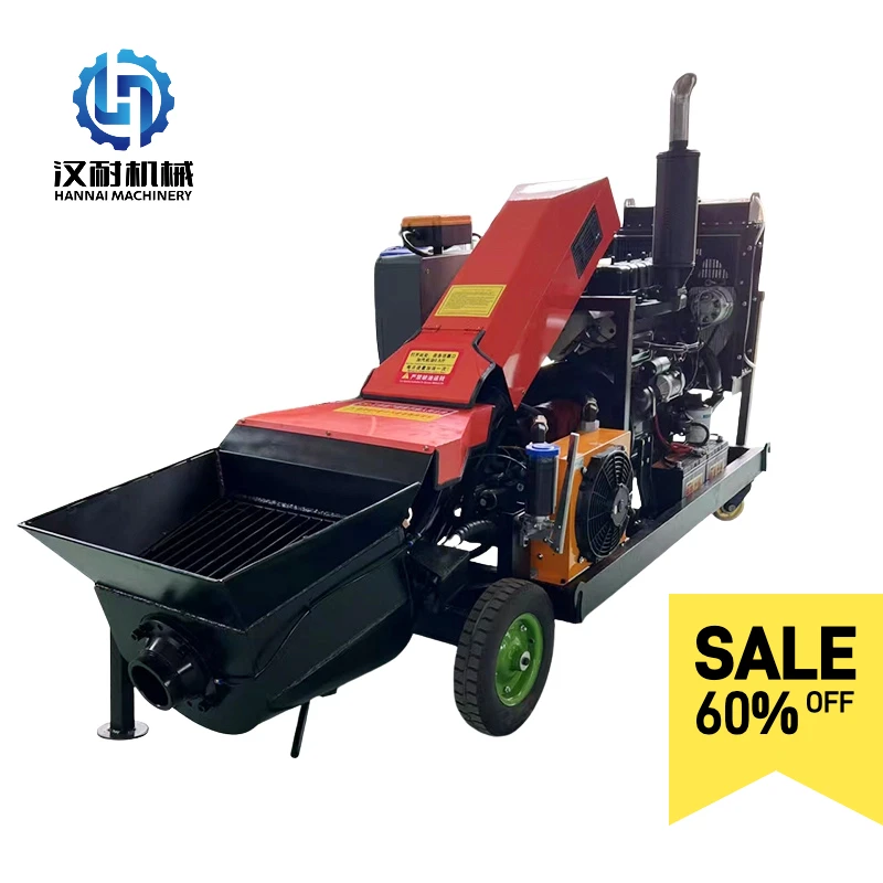 مضخة توصيل الخرسانة الكهربائية الصغيرة شاحنة مضخة الخرسانة المثبتة على الديزل آلة مضخة هاون الأسمنت الهيدروليكية للبيع بسعر منخفض