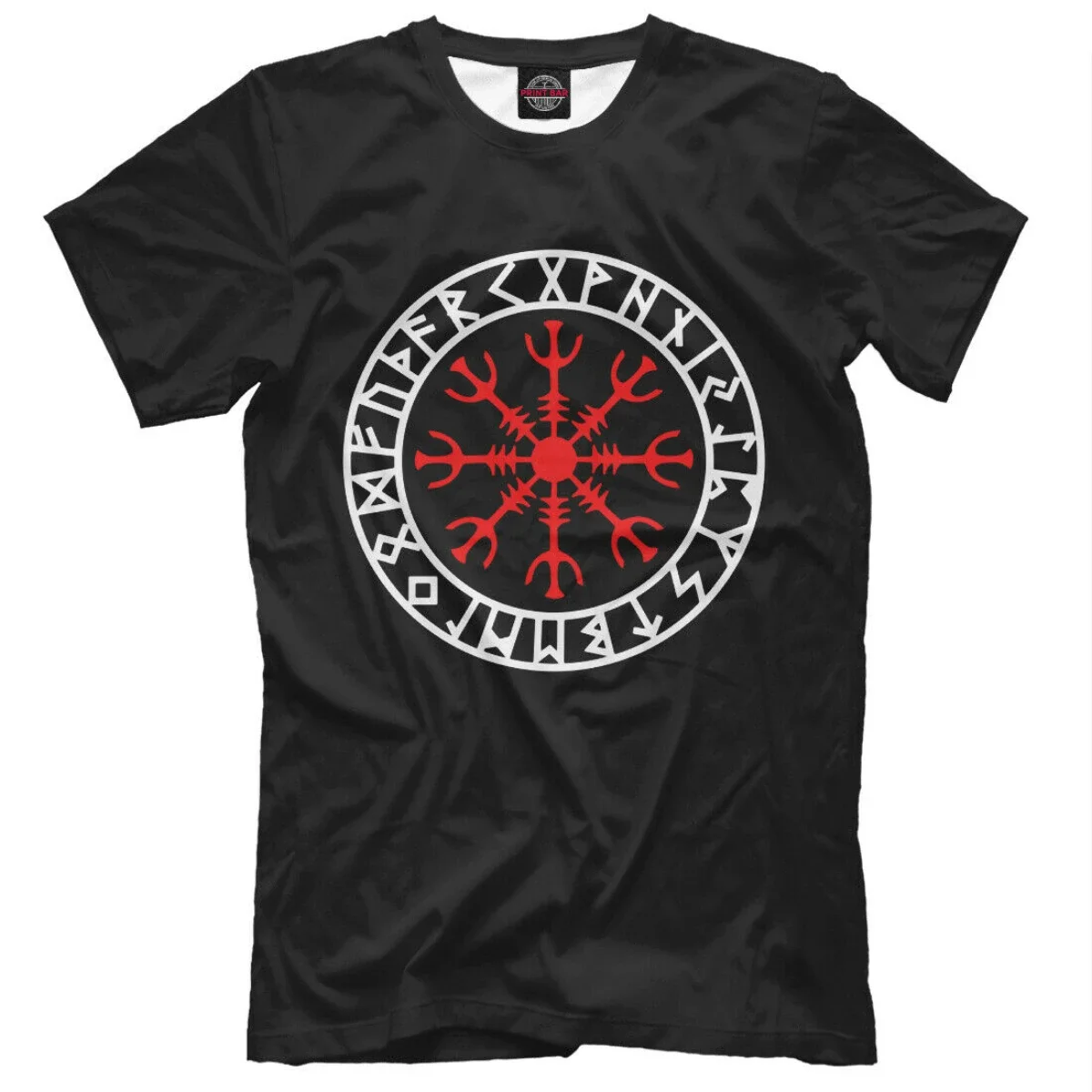 Helm of Horrors Russia Slavs Runes T-Shirt. Summer Cotton Short Sleeve O-Neck Mens T Shirt New S-3XL