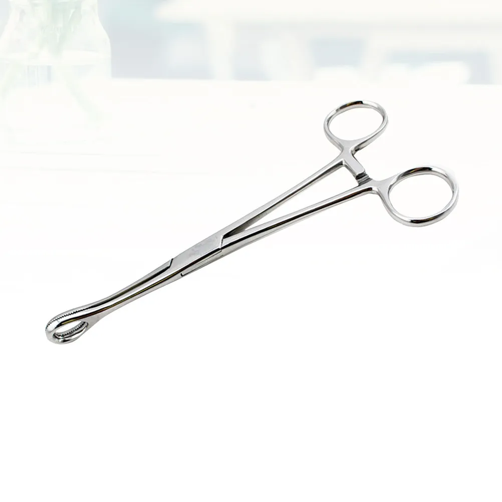 Self-Locking Stainless Steel Sponge Forceps Piercing Instrument for Lip Ear Body Piercing Tool Tattooing Tool Sponge Forceps