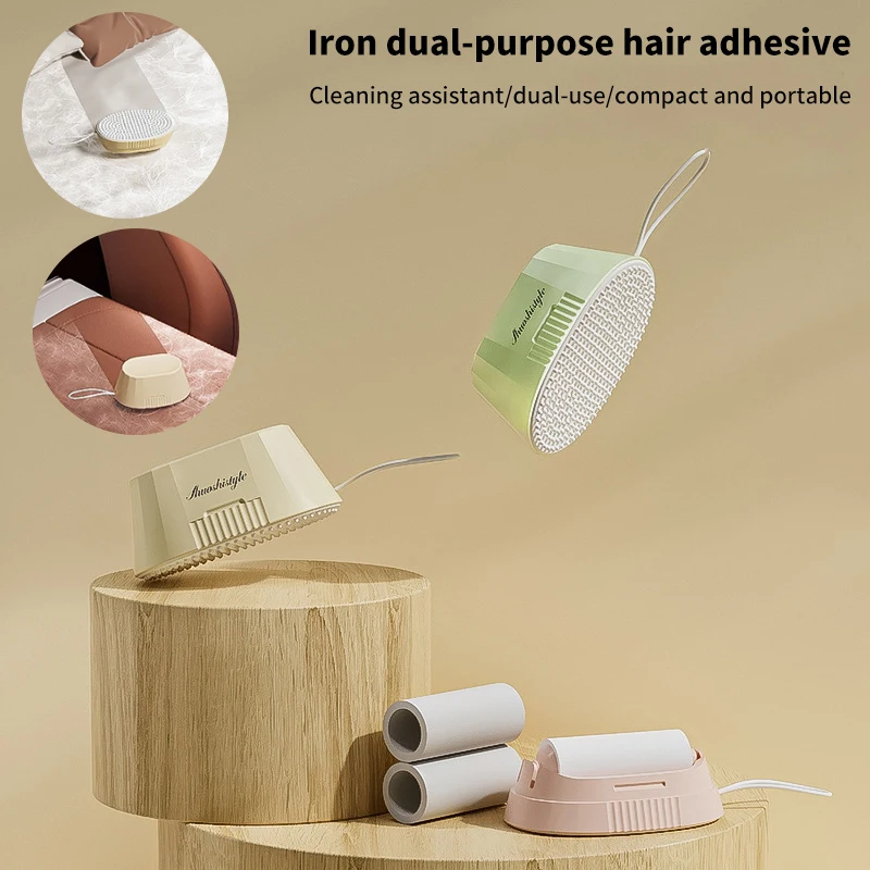 2 In 1 Washable Sticky Hair Clothes Static Eliminator Hair Brush Clothes Cleaner Portable Cleaning Balls