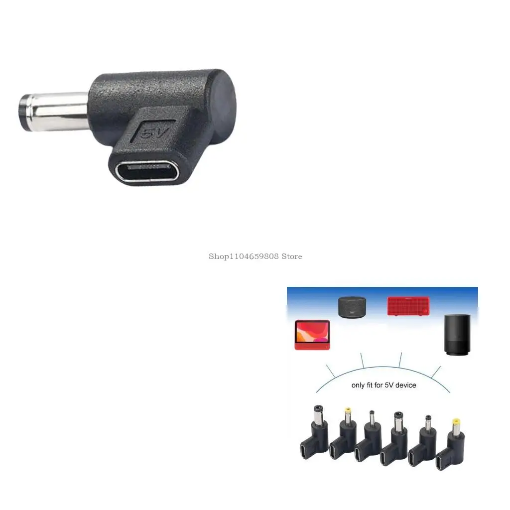 

USB Type C to 5.5x2.5/4.0x1.7/4.8x1.7/3.0x1.1/3.5x1.35/5.5x2.1mm USB C Female