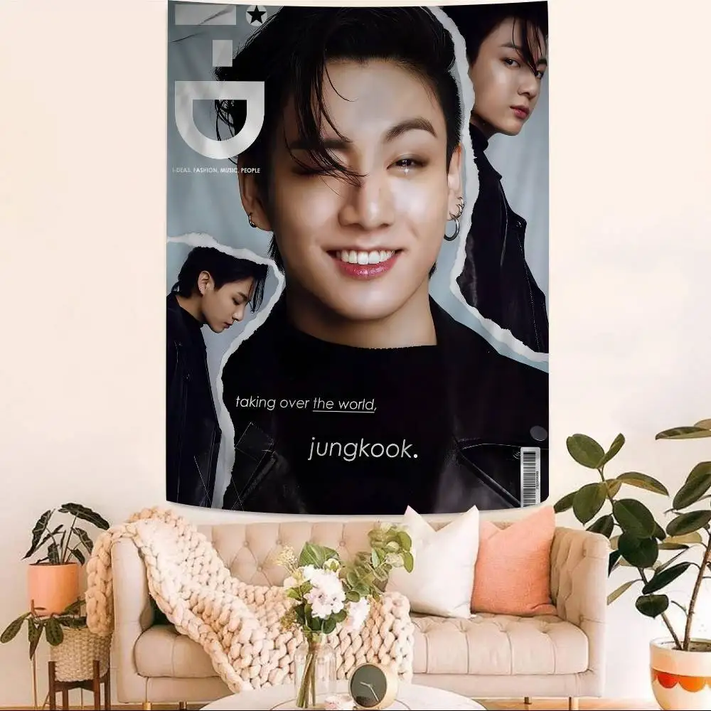 J-Jung K-Kook نسيج كرتوني ديكور المنزل الهبي البوهيمي الديكور العرافة ديكور المنزل