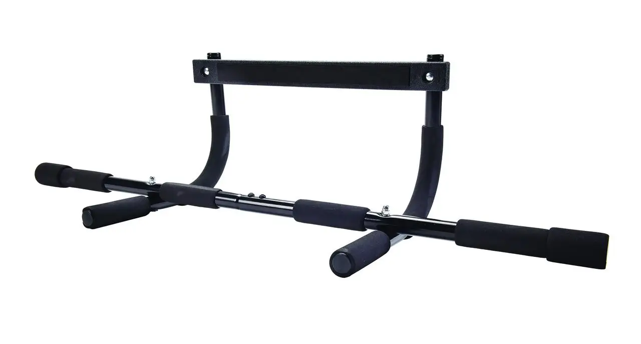 Multi-Function Pull-Up Bar in Sleek Black Finish for Home Gym Use