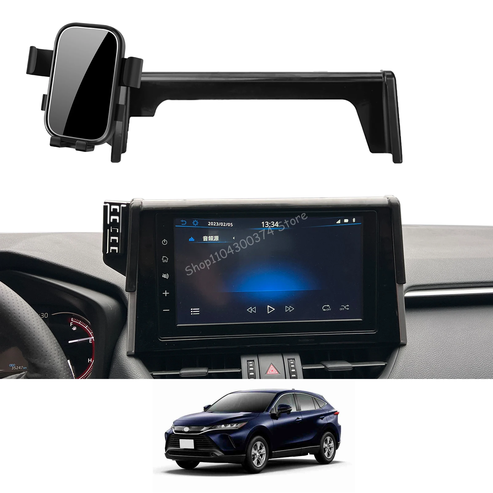 

Car Mobile Phone Holder for Toyota RAV4 2019~2022 XA50 10.1inch GPS Bracket Navigation Stand Auto Accessories