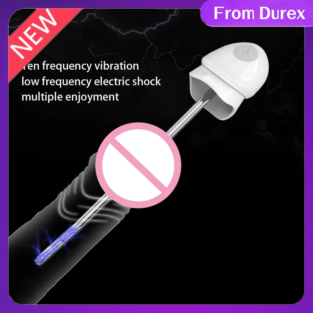 BDSM Vibrator Penis Plug Urethral Catheter Plug Penis Electric Shock Urethral  Vibrating Insertion Urethra Sound Sex Toy for Men