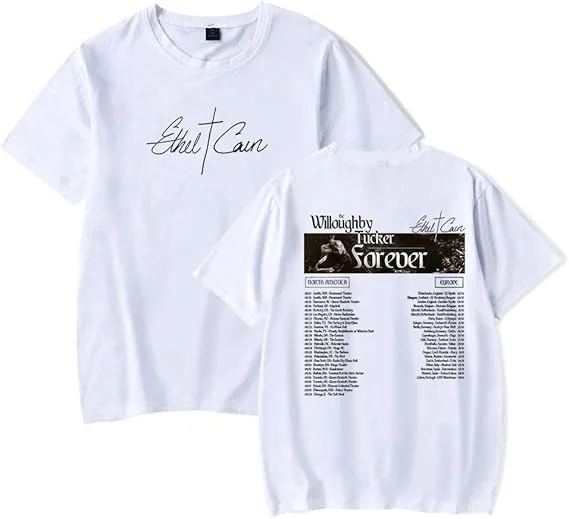 Ethel Cain Willoughby Tucker Forever Tour 2025 T-shirt Unisex Casual Crewneck Fashion Tee met korte mouwen