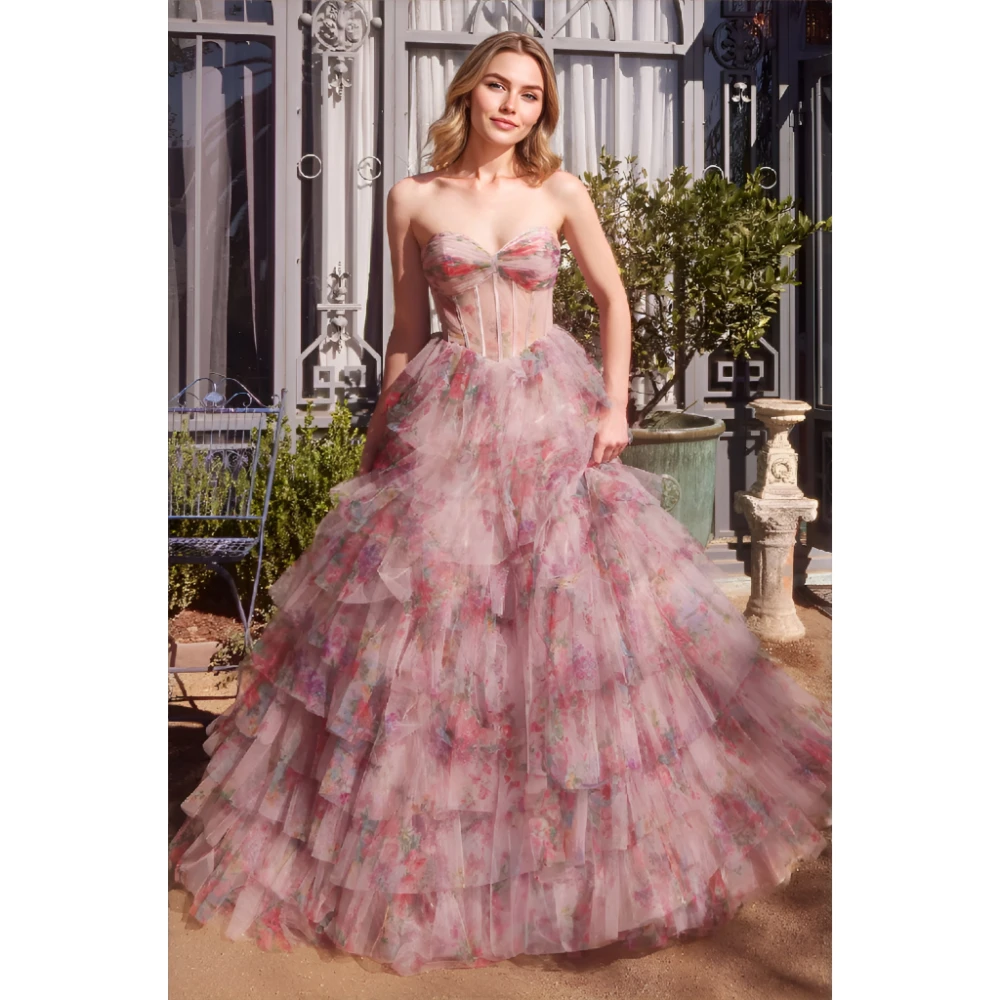 

ESBRIDE Luxury Evening Dresses 2025 Flower Prom Gowns Women Formal Evening Dresses Elegant Celebrity Dress Woman Dresses
