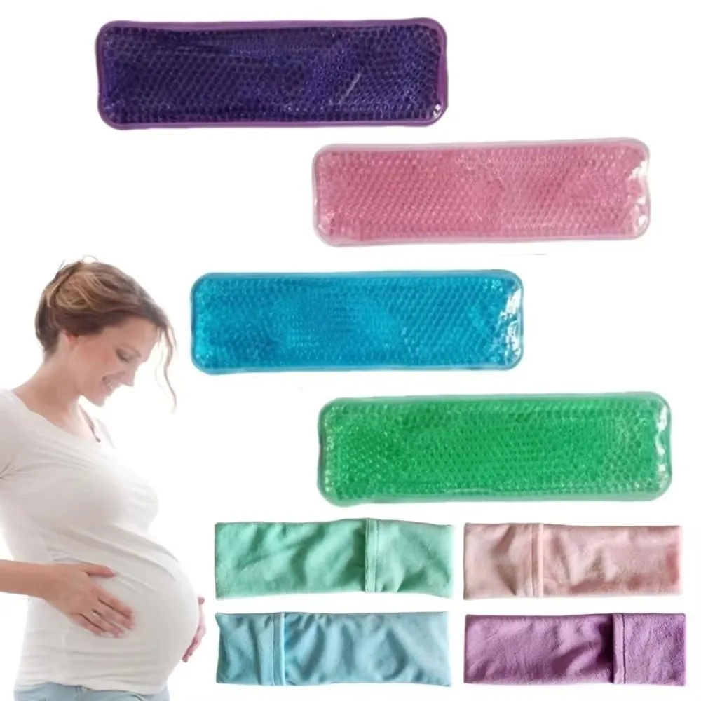 Hot Cold Dual Use Perineal Cooling Pad Flexible Gel Bead Reusable Hot Cold Pad With Cloth Cover Skin Friendly Maternity Pad