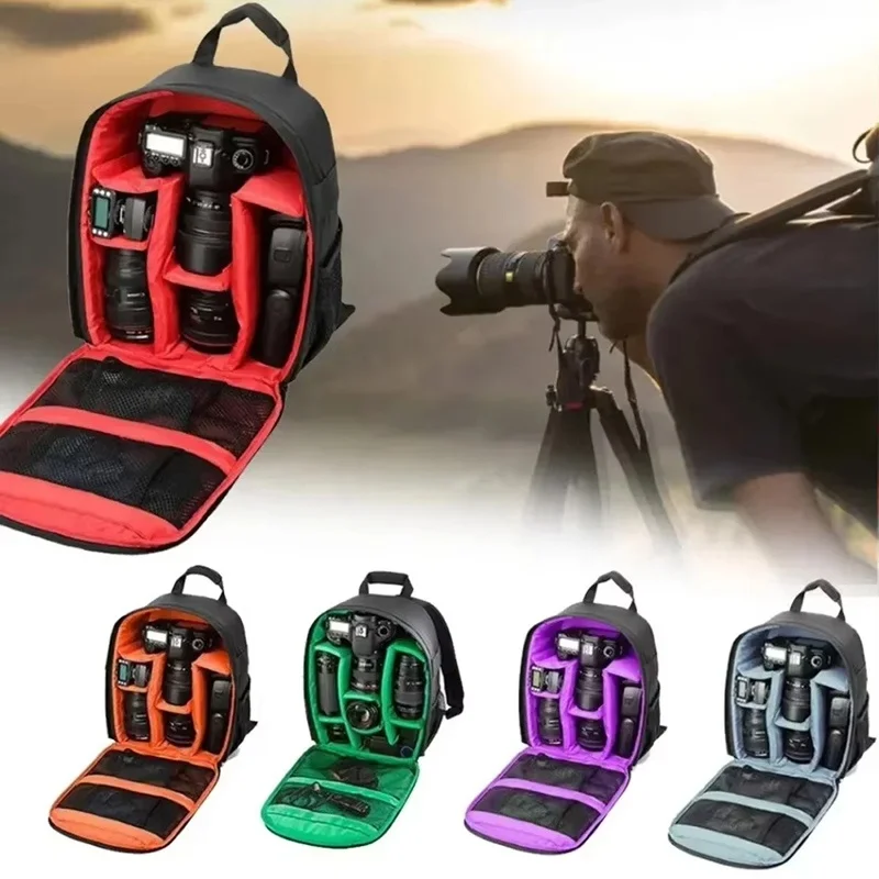 

Multi-functional Outdoor Camera Backpack Video Digital Shoulder Camera Bag Waterproof Camera Photo Bag Case For DSLR Sony Camera