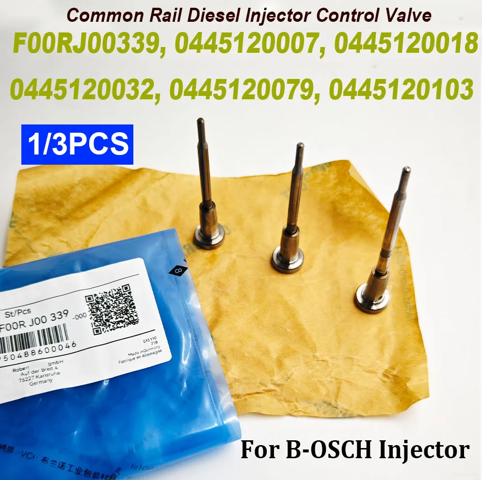 High Quality 1/3PCS F00RJ00339 0445120007 Common Injector Control Valve 0445120079 0445120103 0445120032 0445120018 0445120032