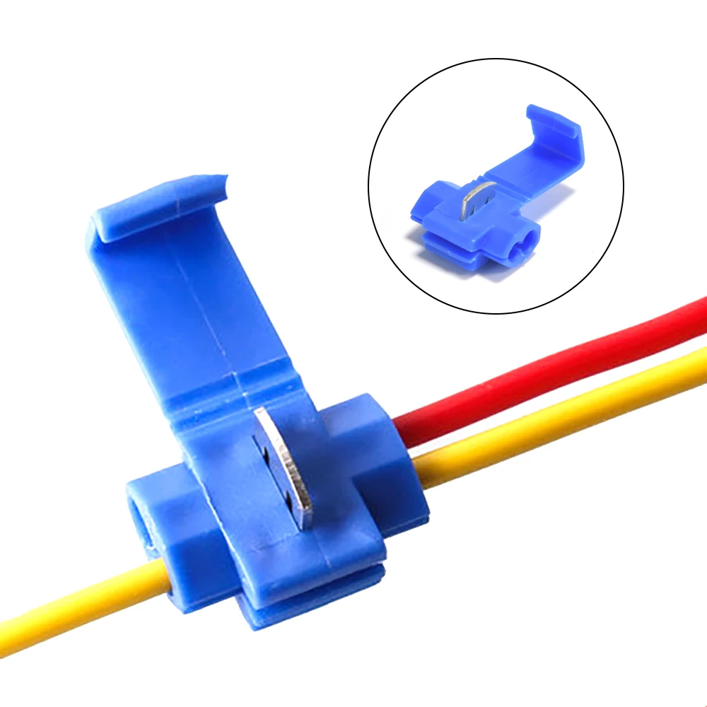 10/50pcs Wire Connector Electric Quick Splice Terminals Crimp Non Destructive  AWG 22-10 Wire Connector Connector Clamp