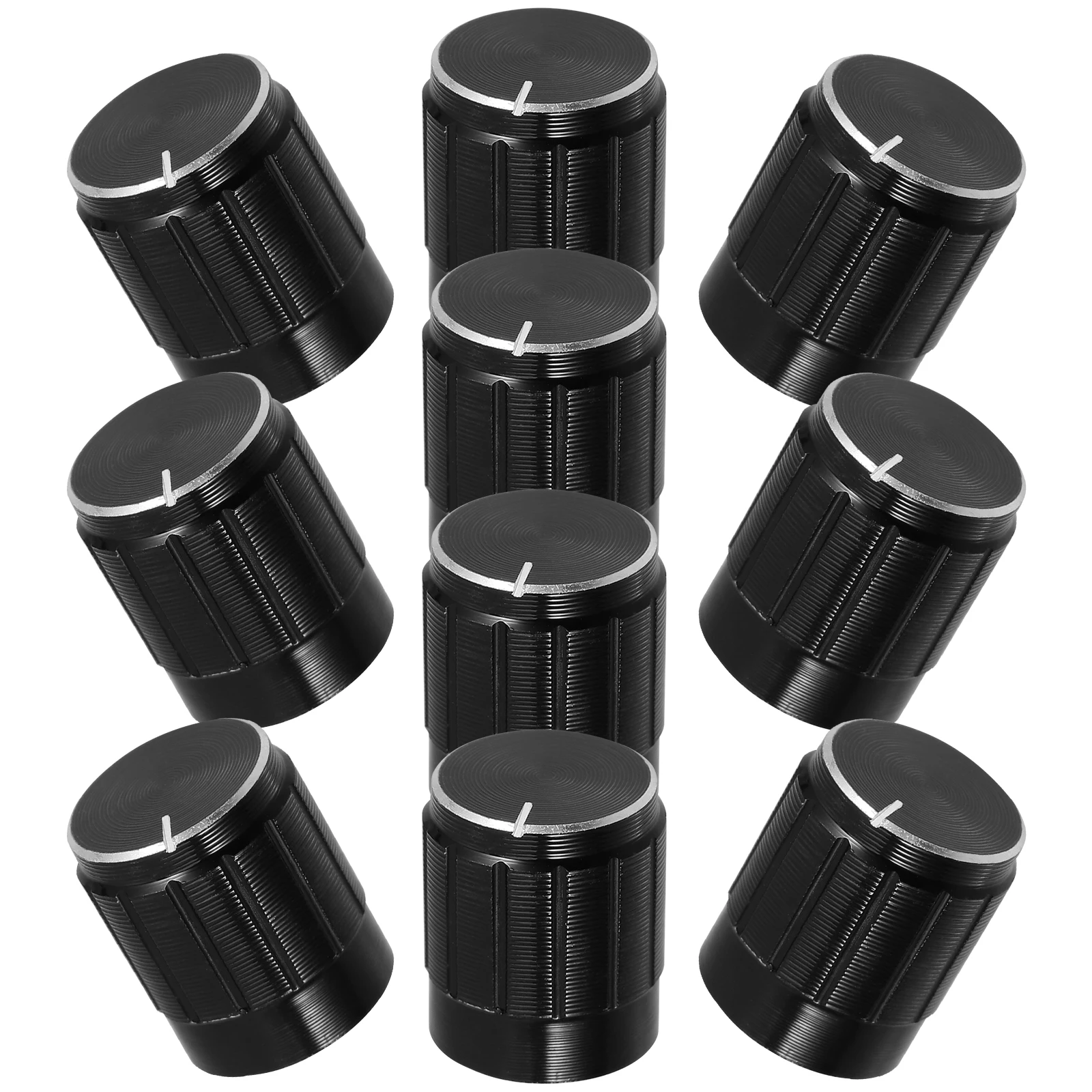 

10pcs Volume Aluminum Alloy Electric Guitar Electronic Drums Knob Bass Caps Repair Electronic Drums Bass Guitar Knobs Switch