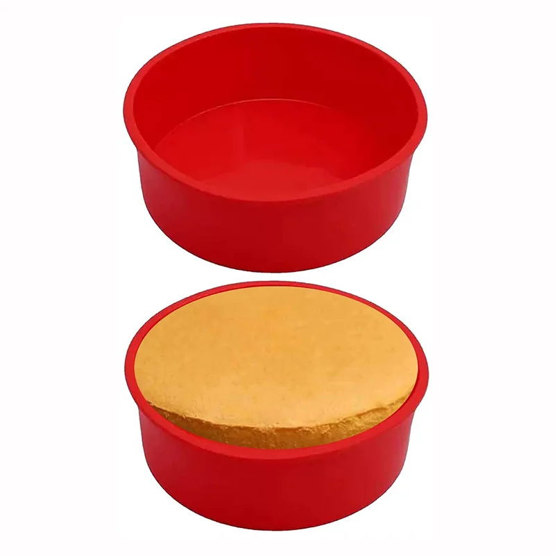 4 5 6 7 8 9 Inch Round Cake Mold Silicone Molds for Cakes Nonstick Cake Pan Baking Forms Pastry Mold