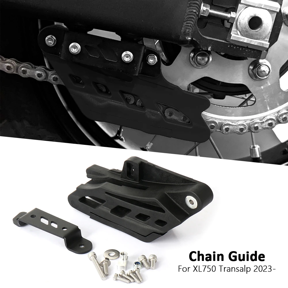 New For Honda XL 750 Transalp XL750 TRANSALP 2023 2024 Motorcycle Rear Sprocket Chain Guide Guard Protector Kit