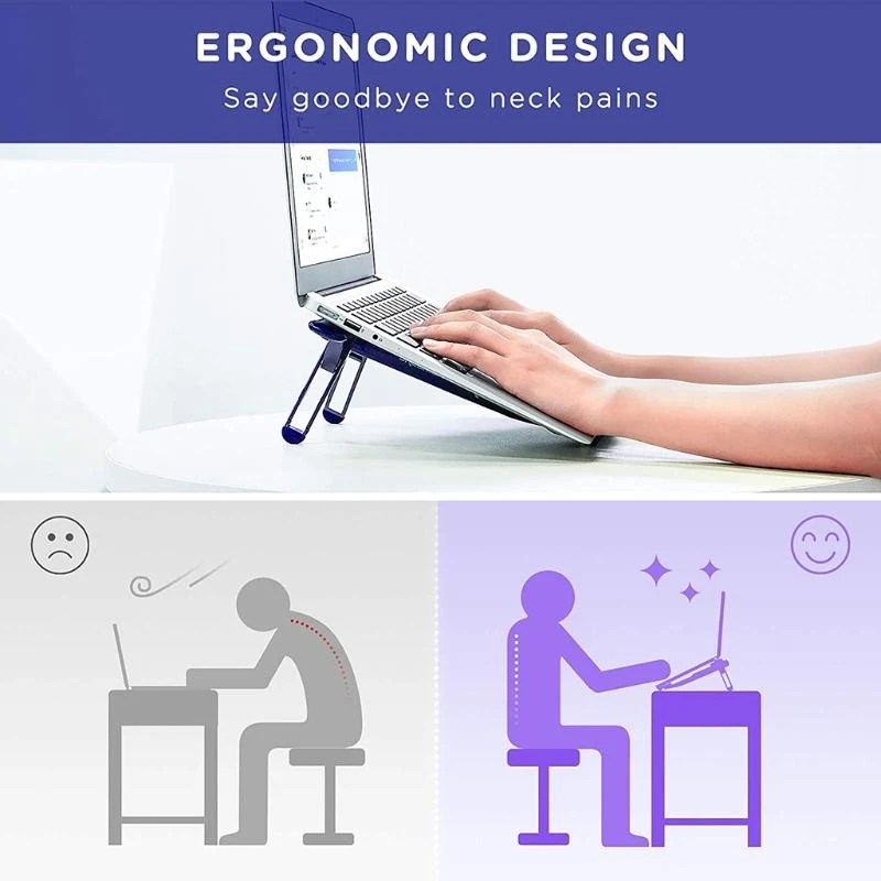 LX0B Portable Laptop Tablet Stand for Creative Computer Stand Riser