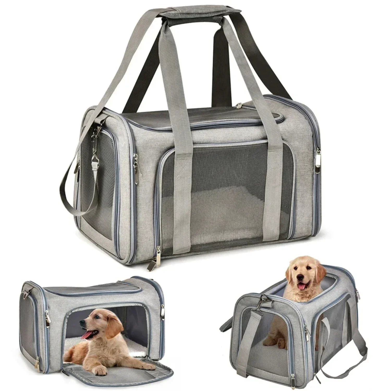 Comfortable, lightweight, and durable soft-sided pet backpack carrier for small cats and dogs - Ensures approval for airline saf