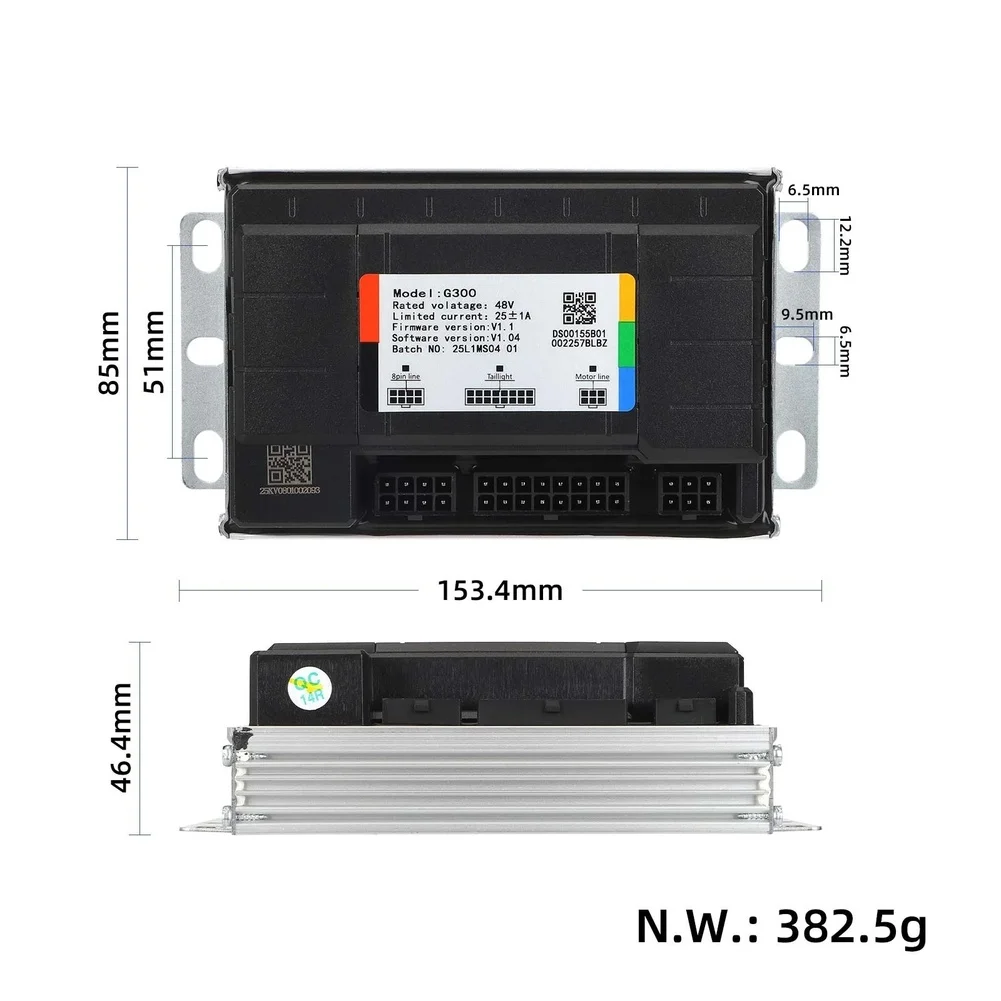For kukirin G2 Electric Scooter Controller Replacement 48V Motor Drive Unit with Firmware V1.1 and Software V1.04 Integration