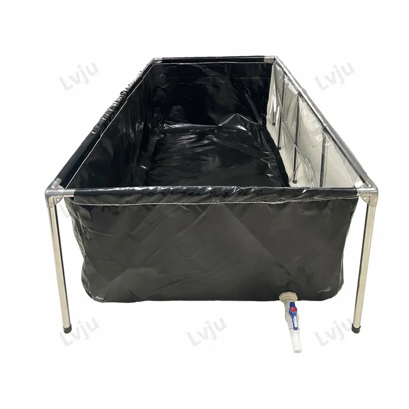 Lvju Clear Fish Aquarium Tank Portable Koi Show Fish Tank for Breeding Aquaponic Aquaculture Fish Aquarium Pond