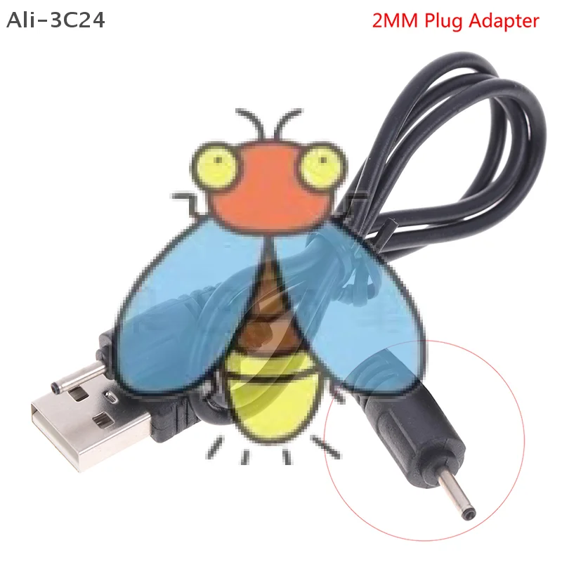 USB Charger Cable Cord 2.0mm Plug Adapter for Nokia CA-100C Small Pin Phone Charging Cord Adapter