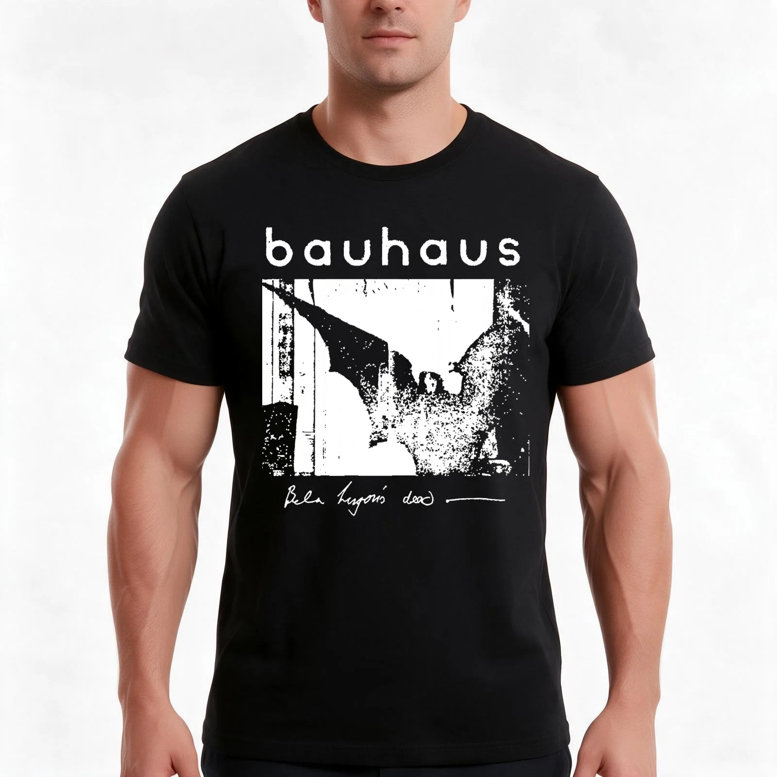 Bauhaus - Bat Wings - Bela Lugosi&x27;s Dead Classic T-Shirt, Summer Casual Cotton Tee, Oversized Streetwear Tops, 100% Cotton