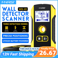 FNIRSI WD-01 WD-02 Metal Detector Wall Scanner with Newly Designed Positioning Hole for AC Live Cable Wires Metal Wood Stud Find
