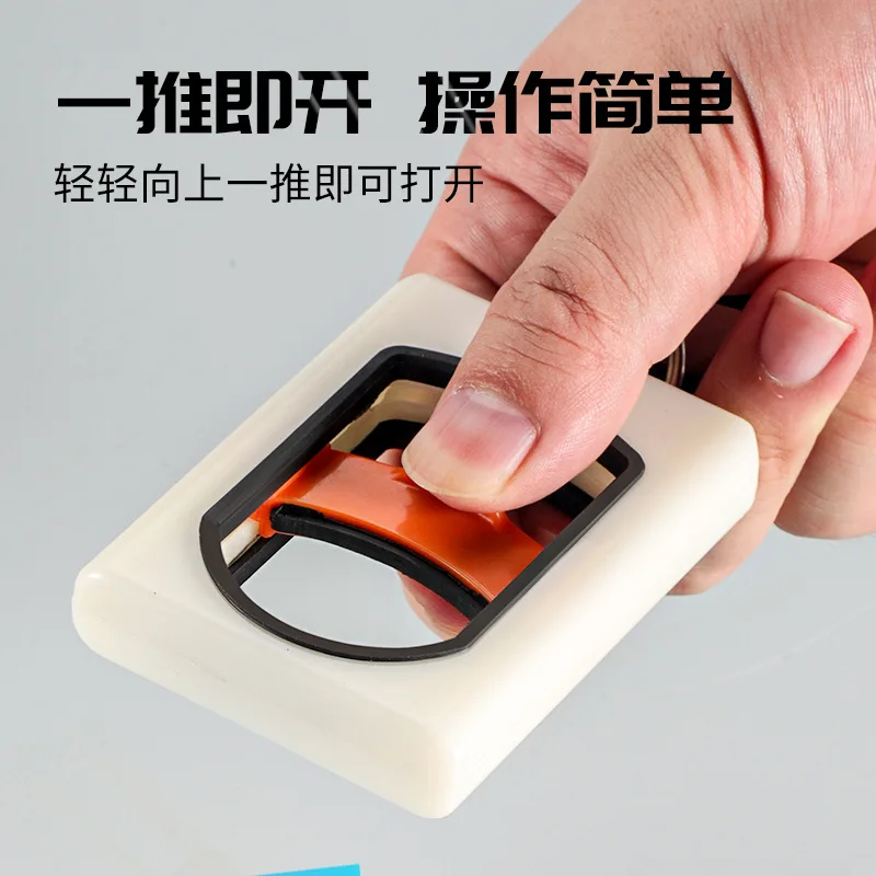 Cross-border Portable White Nylon Cable Tie Organizer, Universal One-click Locking Fluorescent Cable Tie Organizer