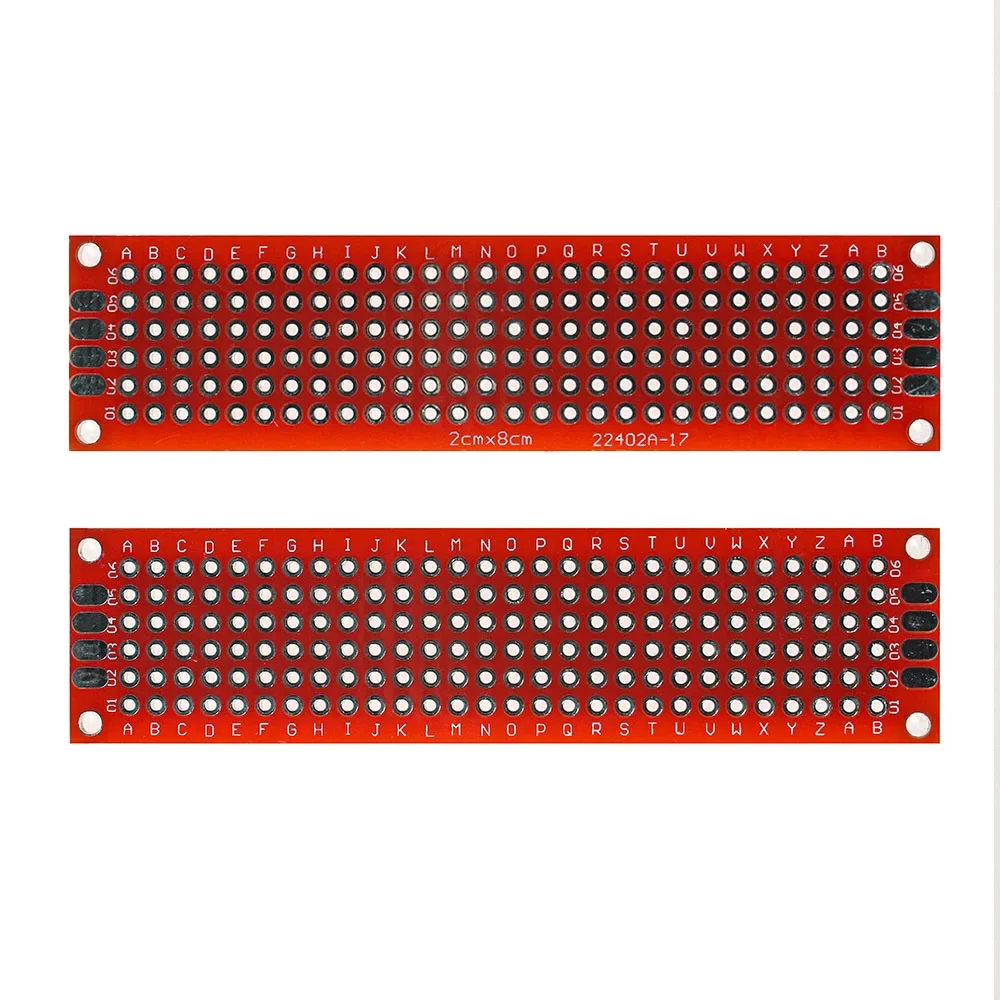 5PCS PCB Board Red Double-sided Board 2*8CM 3*7CM 4*6CM  PCB DIY Universal Circuit Board