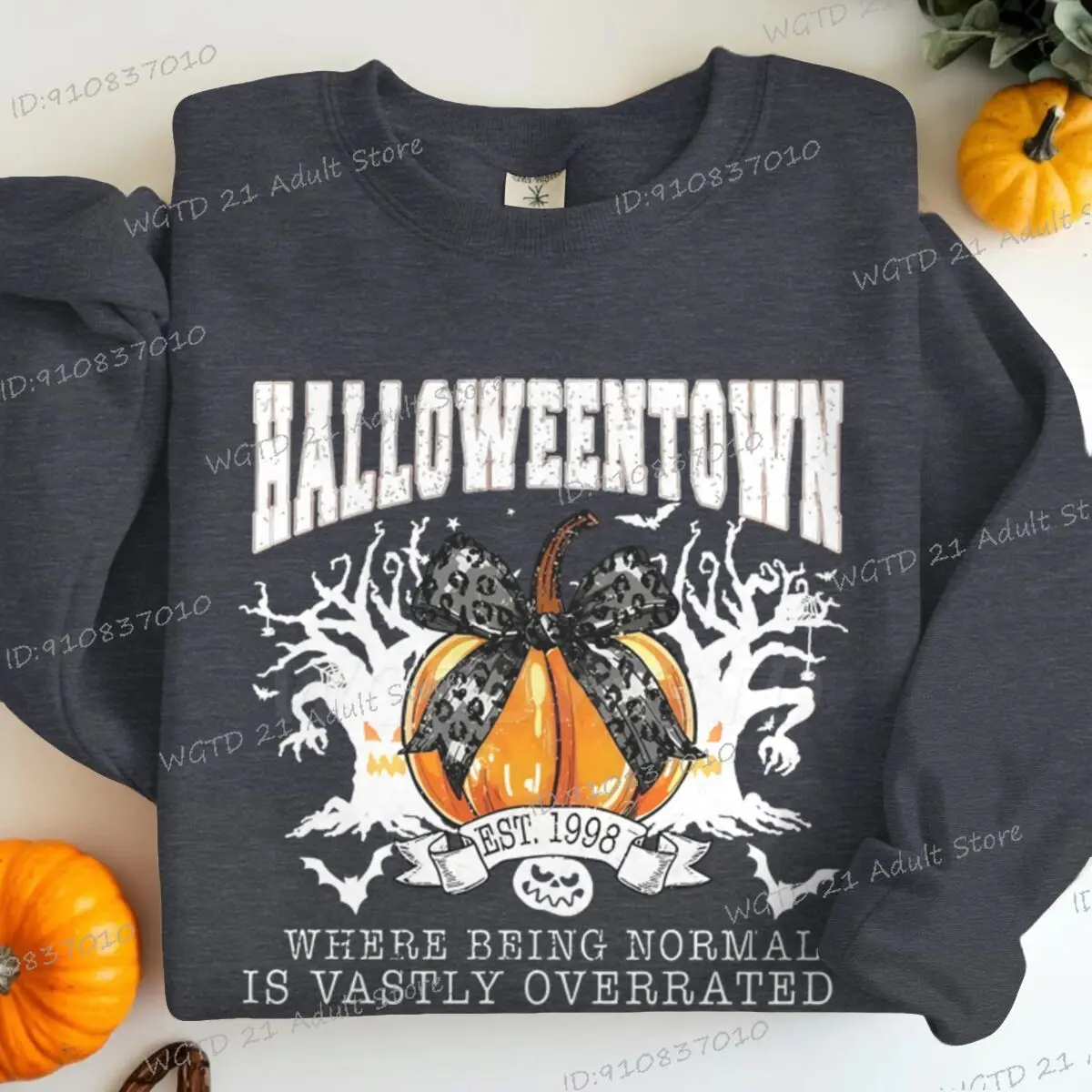 2025 zucca di halloween Coquette arco Abbigliamento da donna vintage spooky Stagione pullover Girocollo Donna Halloween Felpa regali