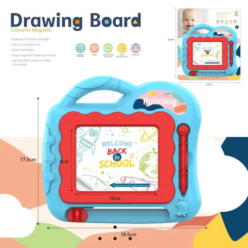 Prancheta magnética infantil cor graffiti bebê educação precoce placa de escrita