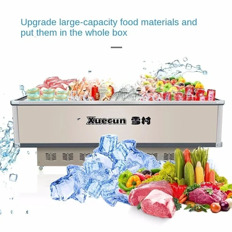 Freezer Commercial Large Capacity Fresh-Keeping Frozen Dual-Use Refrigerator Ordering Refrigerated Display Cabinet