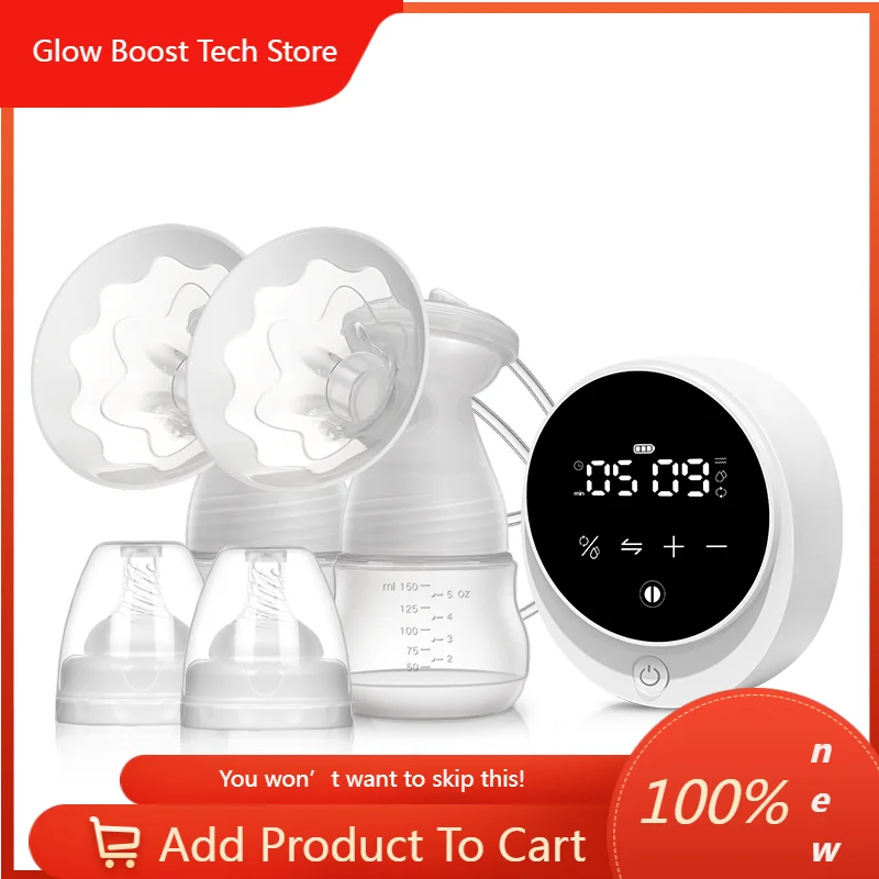 

NY1 Years Guaranteed Low Noise Smart Automatic Powerful Led Touch Button Mom's Helper Food Grade Double Breast Pump