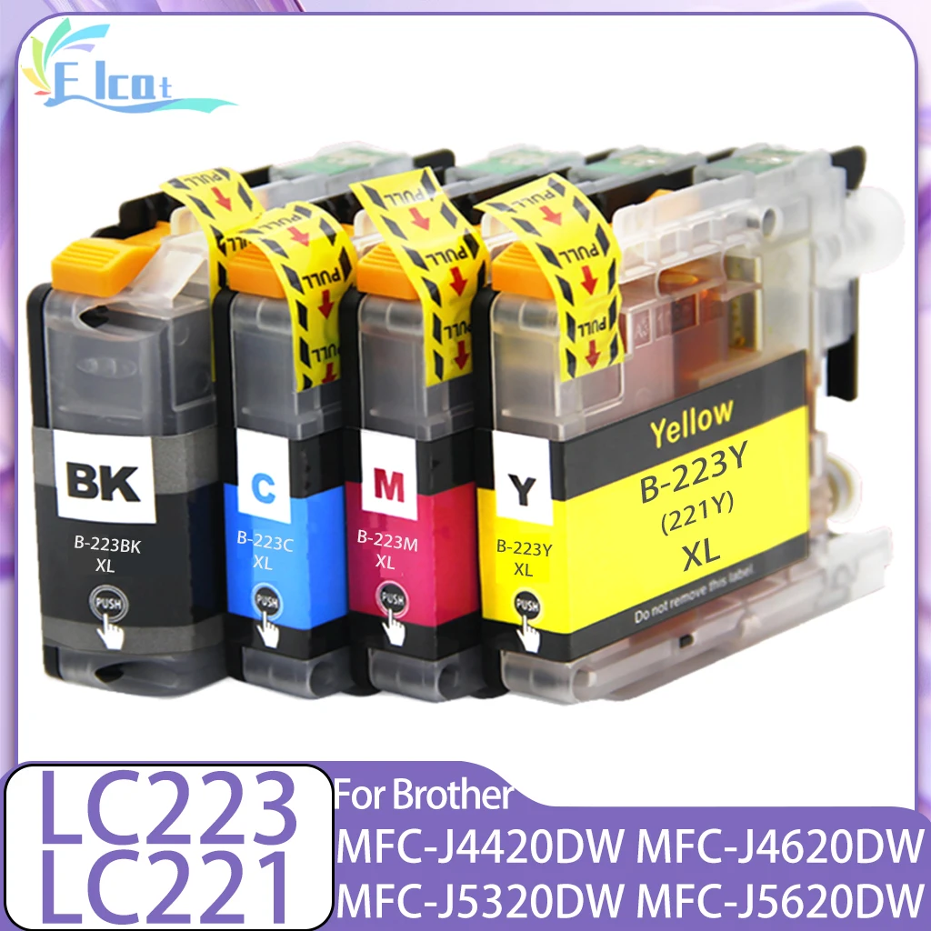 

Чернильный картридж LC221 LC223 для Brother LC-223 LC-221 Совместимый для принтера Brother MFC-J4420DW MFC-J4620DW MFC-J4625DW MFC-J5320