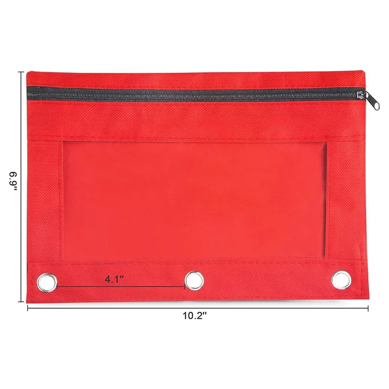 30 عبوة من حقيبة أقلام الرصاص، حقيبة أقلام رصاص لـ 3 حلقات، حقيبة أقلام رصاص بسحاب للمدرسة والمنزل والمكتب