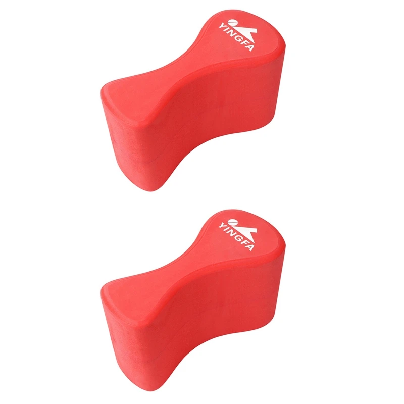 2X Pull Buoy Swim Training Leg Float For Adults & Youth Swimming Pool Strokes & Upper-Body Strength EVA & BPA Free,Red