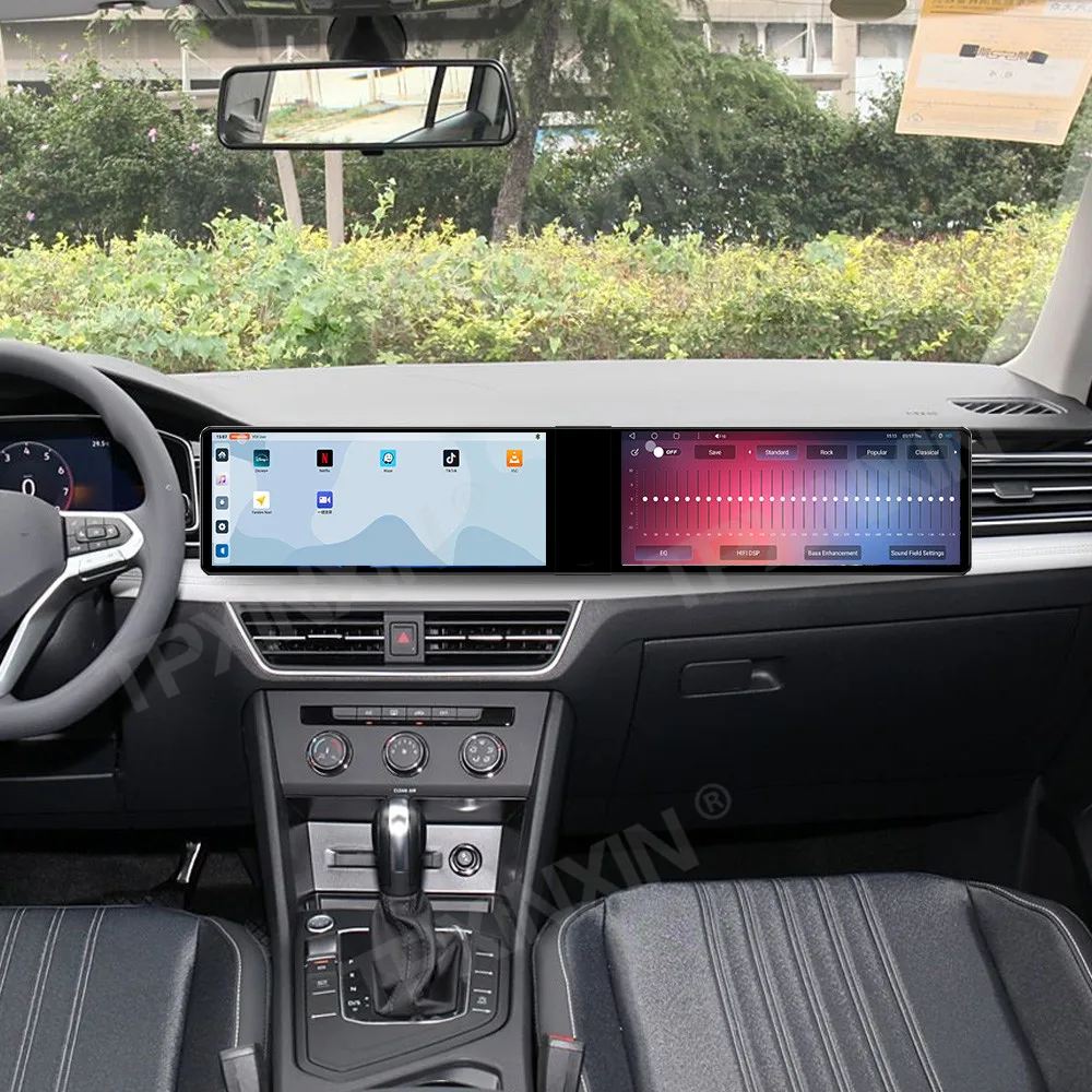 24.6 Inch Android Auto Multimedia Player For Volkswagen Tiguan L 2023-2025 Car Radio GPS Navigation Carplay Co-pilot Passenger