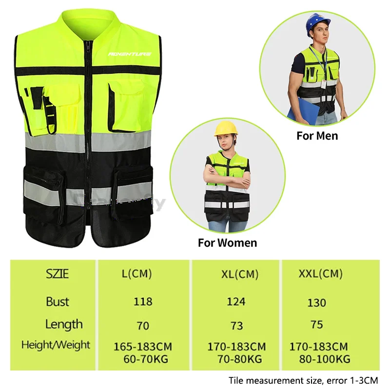 Adventure Logo Motorcycle Multi Pocket Safety Vest Night Visibility Gear For KTM 390 790 1050 1090 1190 890 ADVENTURE ADV 1290