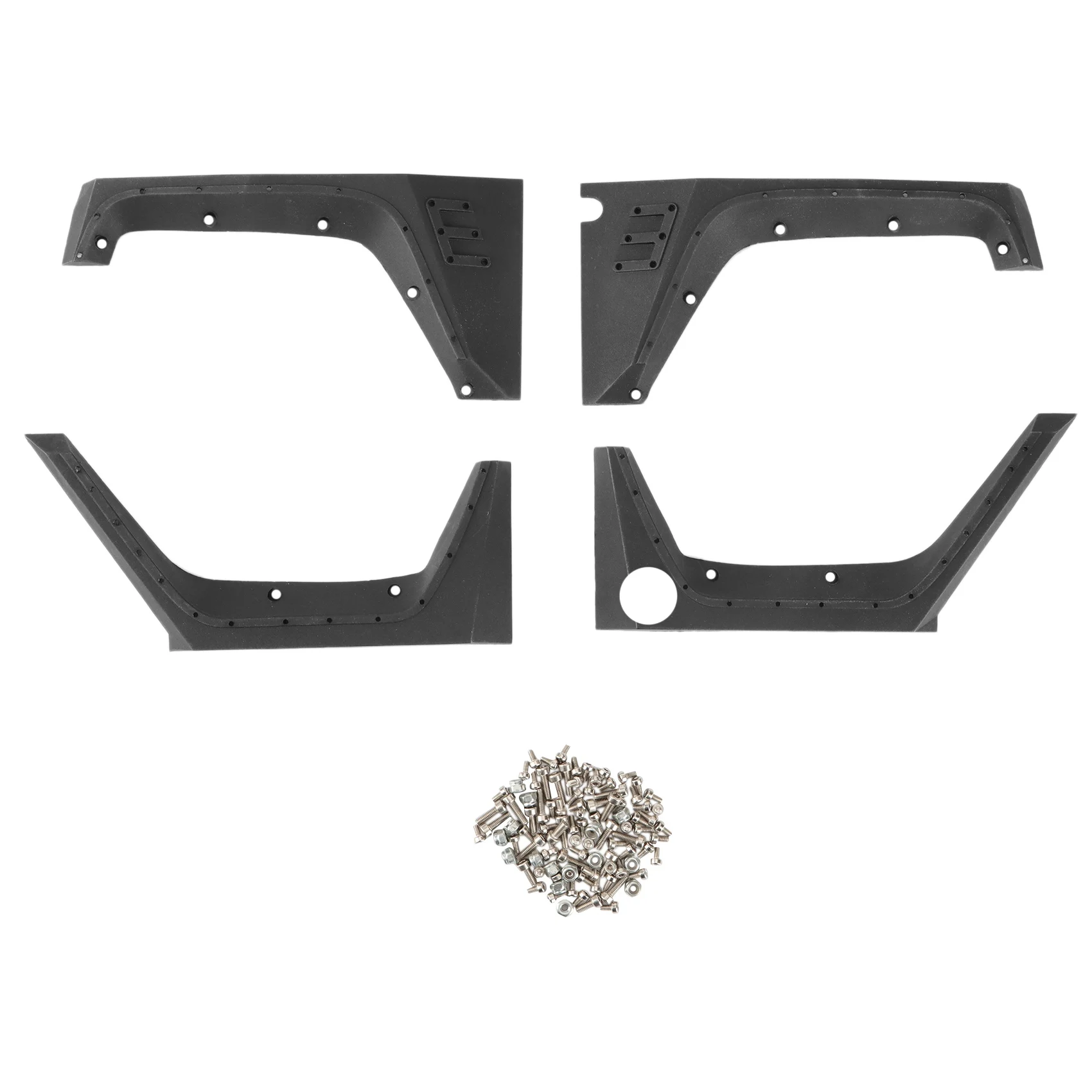 Plastic Body Shell Wheel Eyebrow Fender Side Guard for 1/10 RC Crawler Axial SCX10 II III 90046 90047 AXI03007 Wrangler